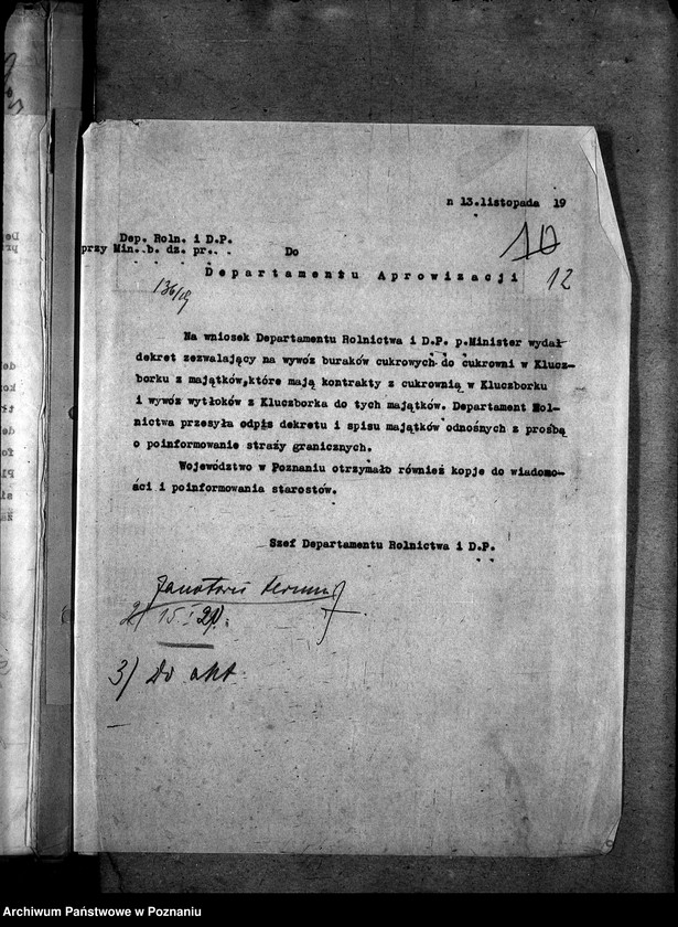 image.from.unit.number "Produkcja cukru i ceny [Cukrownie w Kluczborku]"