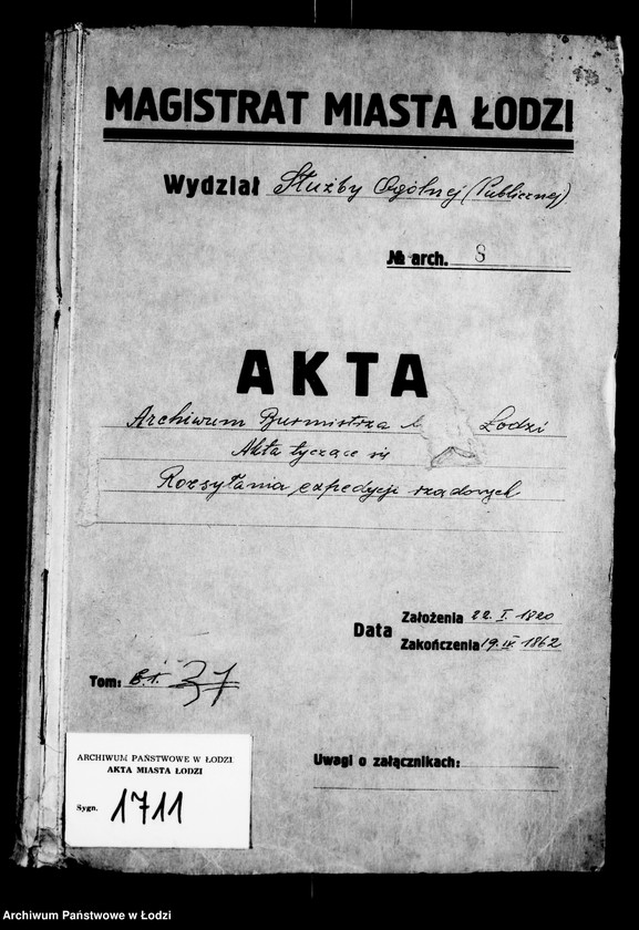 Obraz 4 z jednostki "Akta tyczące się rozsyłania expedycji rządowych"