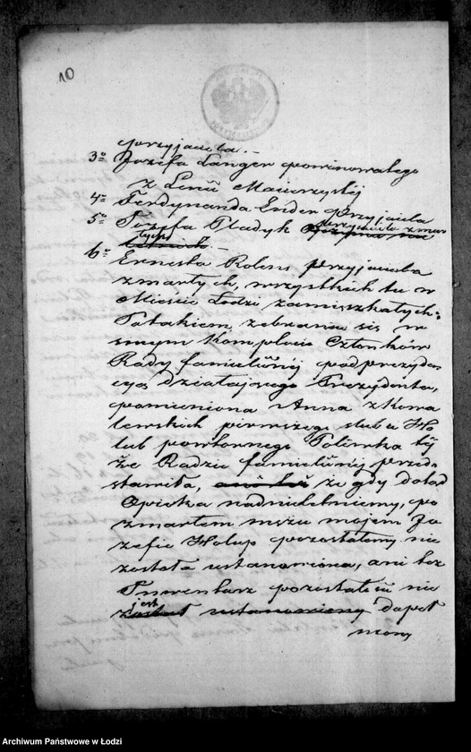 Obraz 14 z jednostki "Akta tyczące się ustanowienia opieki nad nieletnimi Józefem, Matyldą i Pauliną rodzeństwem Holup po zmarłym Józefie Holup"