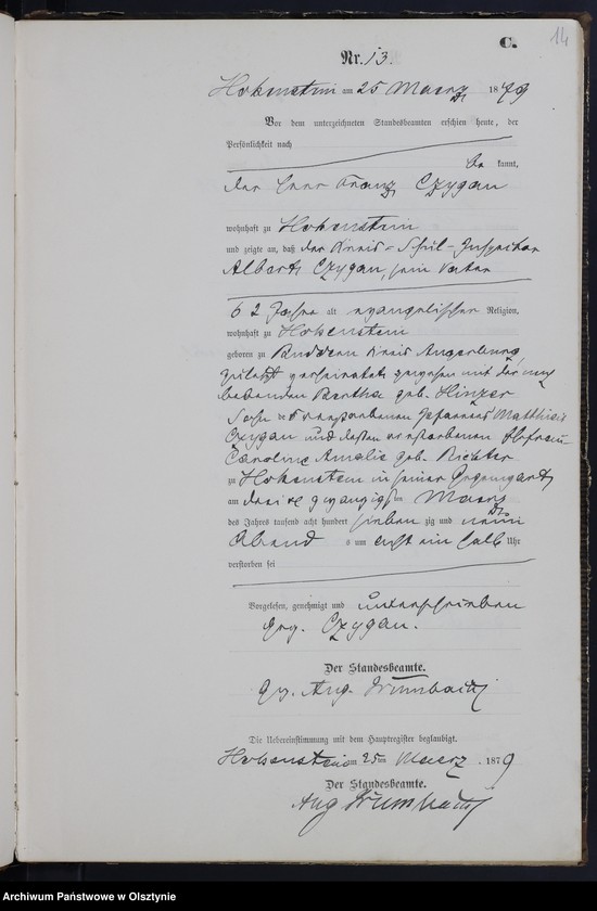 image.from.unit.number "Sterbe-Neben-Register Nr 1 - 76"