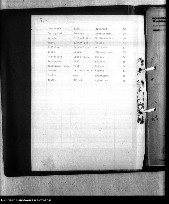 Obraz 6 z jednostki "Kreis Gnesen (Gniezno). Wykazy miejscowych Niemców, którzy zginęli w 1939 roku"