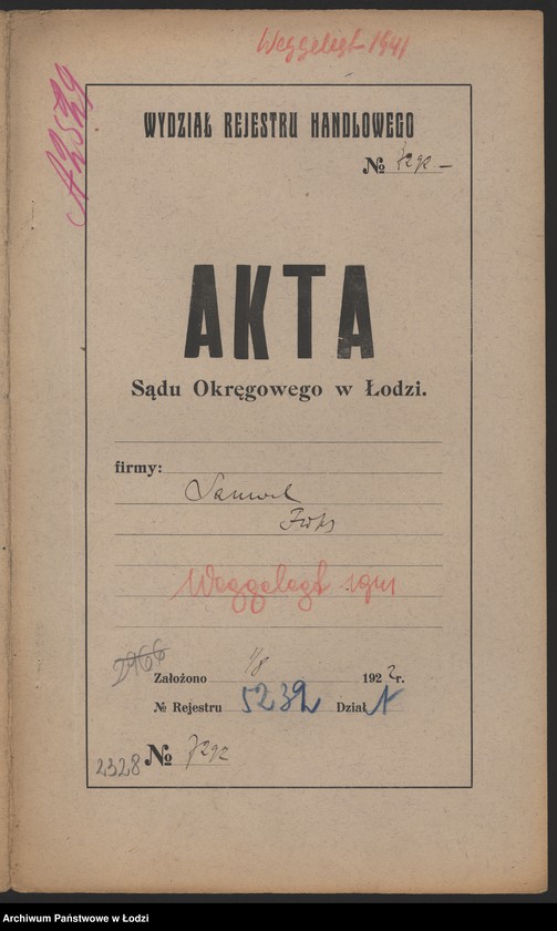 Obraz 2 z jednostki "Samuel Fuks – sklep kolonialny"