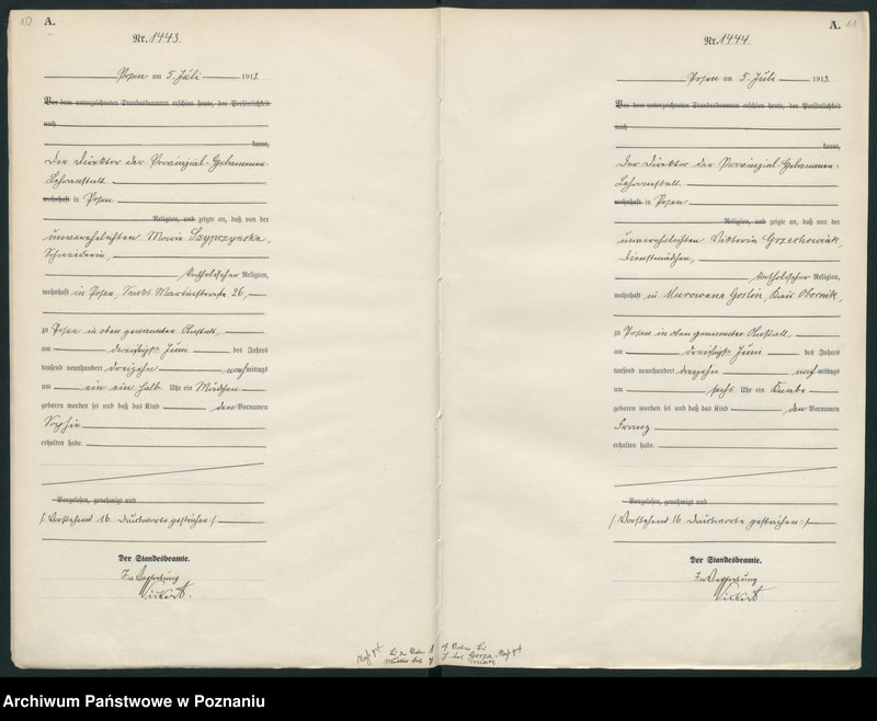 Obraz 8 z jednostki "Księga miejscowa urodzeń tom IV [Rejestr główny urodzeń]"