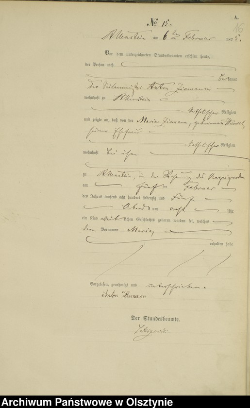 image.from.unit.number "Haupt-Geburts-Register Nr 1 - 282"
