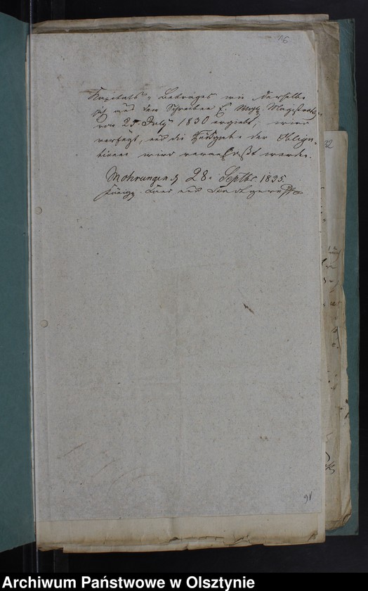 image.from.unit.number "Proclamations-Atteste und gerichtl. Heirats-Consense zu Copulationen im Kirchspiel Mohrungen"