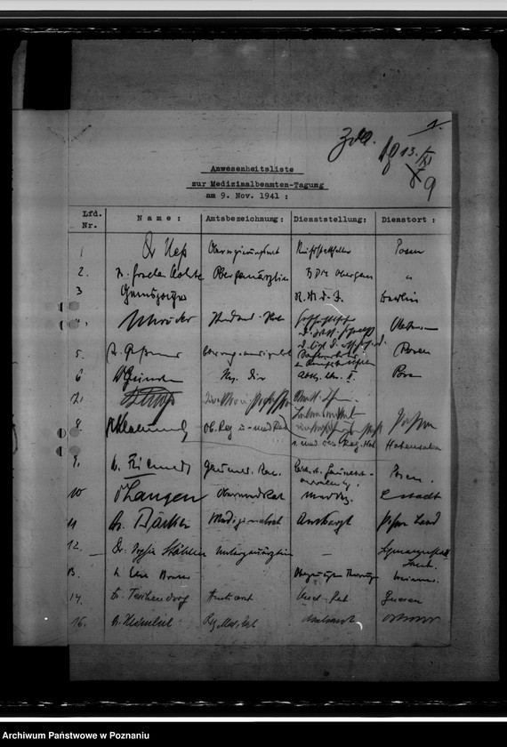 Obraz 14 z jednostki "Amtsarzttagung 8 - 10.11.1941 in Posen. Arbeitsübersicht der Gesundheitsämter"
