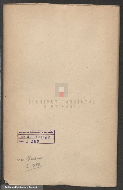 Obraz 1 z jednostki "Generalrechnung der Stadt Lissa; język niemiecki"