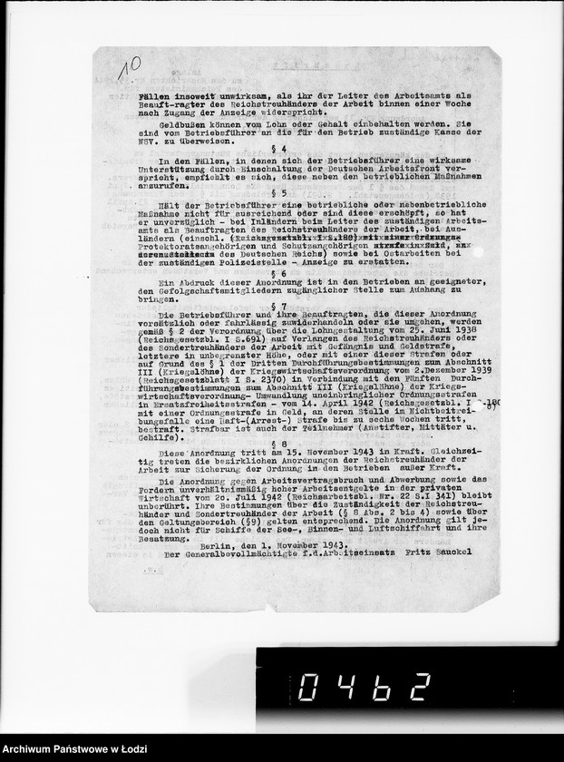 Obraz 16 z jednostki "Umläufe. [Pisma okólne do wydziałów i pracowników G.V.]"