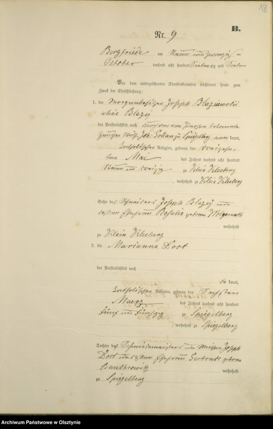 image.from.unit.number "Heiraths-Haupt-Register Nr 1 - 14"