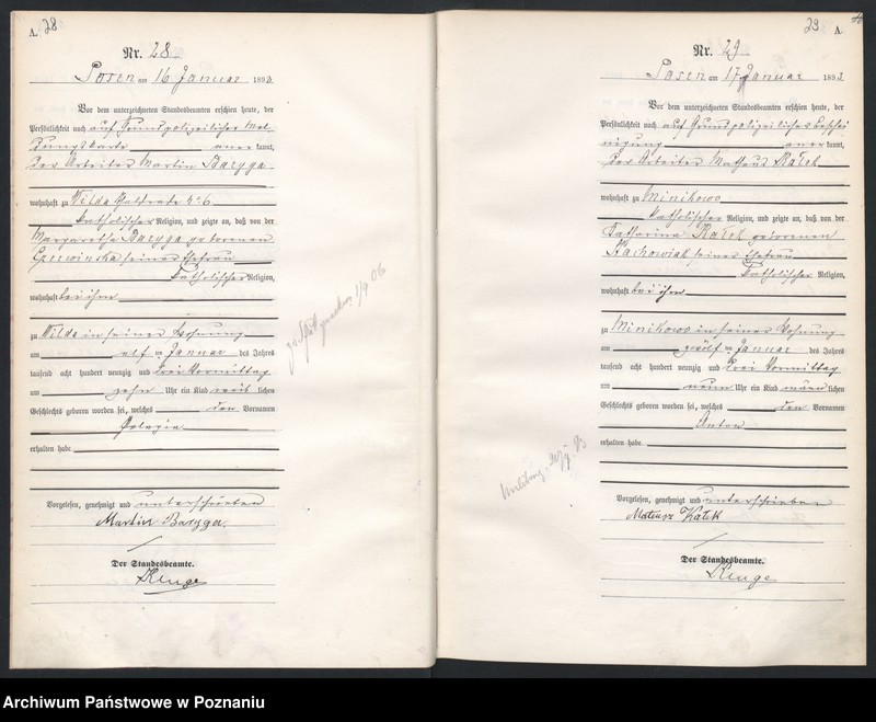 Obraz 17 z jednostki "Księga urodzeń t. I"