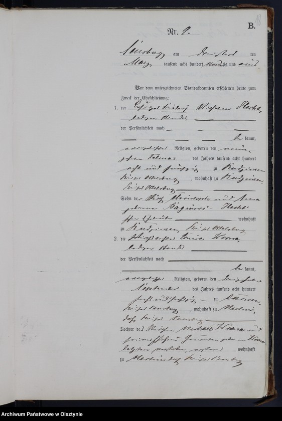 image.from.unit.number "Heiraths-Haupt-Register Nr 1 - 46"