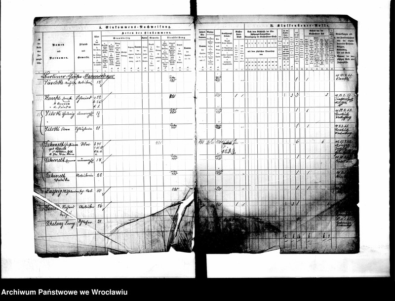 image.from.unit.number "Klassensteuerrolle nebst Eikommens - Nachweisung"