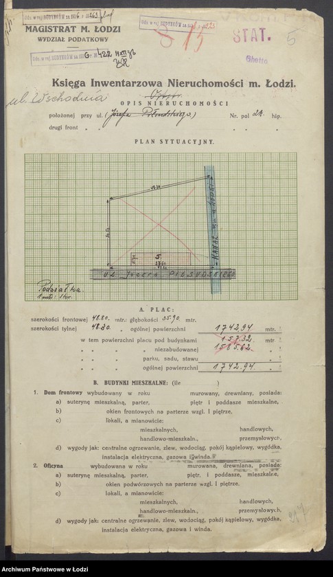 image.from.unit.number "Księga inwentarzowa nieruchomości m. Łodzi ul. Wschodnia"