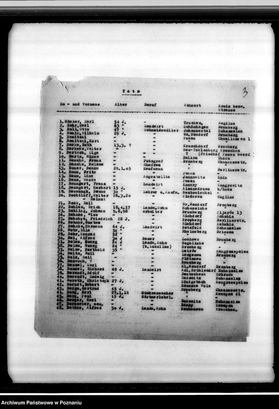 Obraz 7 z jednostki "Spisy zmarłych i zaginionych w 1939 roku miejscowych Niemców"