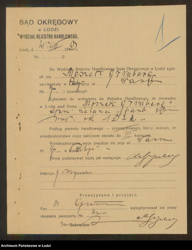 Obraz 3 z jednostki "Moszek Grinberg- sprzedaż żelaza i farb"