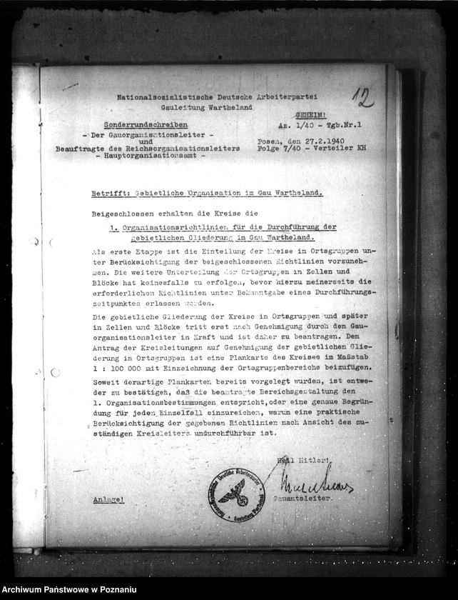 Obraz 16 z jednostki "Gebietliche Organisation"