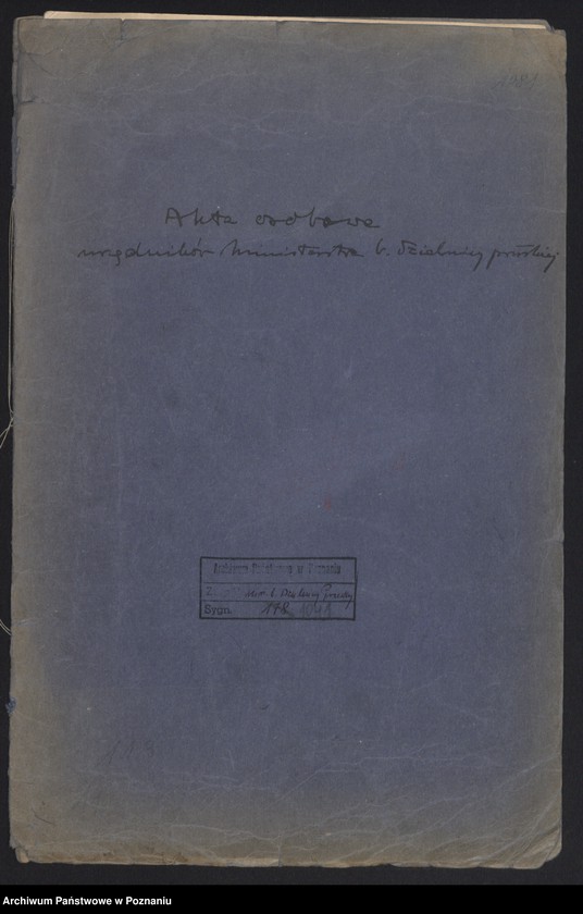 Obraz 2 z jednostki "[Spisy urzędników Ministerstwa byłej dzielnicy pruskiej]"