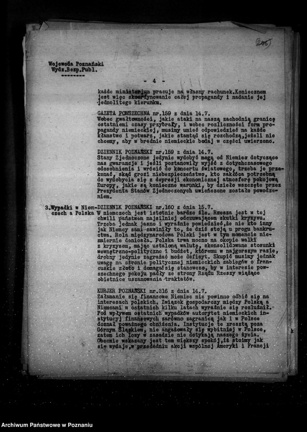 Obraz 8 z jednostki "Sprawozdania sytuacyjne z legalnego ruchu polityczno-społecznego za miesiące lipiec, sierpień, wrzesień 1931 r."