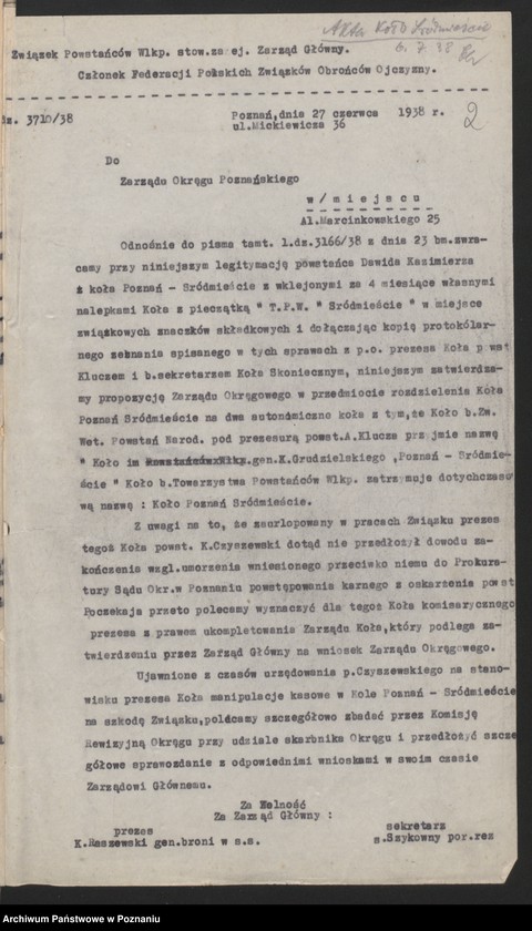 image.from.unit.number "Poznań - Śródmieście akta koła."