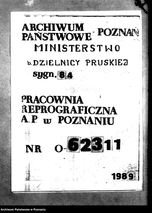 Obraz 1 z jednostki "Sprawy szczegółowo-administracyjne Aprowizacja rolnictwa uruchomienie na Kresach Wschodnich"