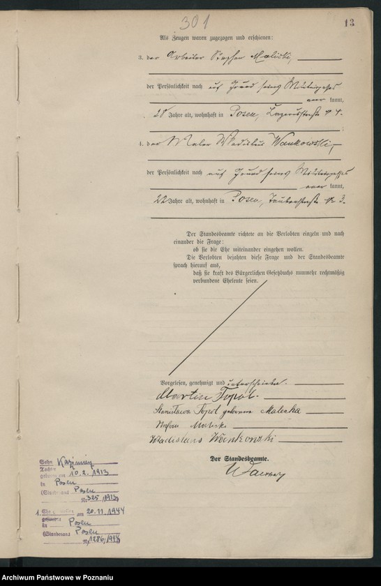 Obraz 15 z jednostki "Księga miejscowa małżeństw tom II [Rejestr główny małżeństw]"