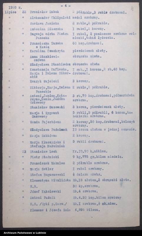 Obraz 10 z kolekcji "Wojewódzki Komitet Obrony Narodowej w Lublinie - zadania w obliczu wojny 1920 r."