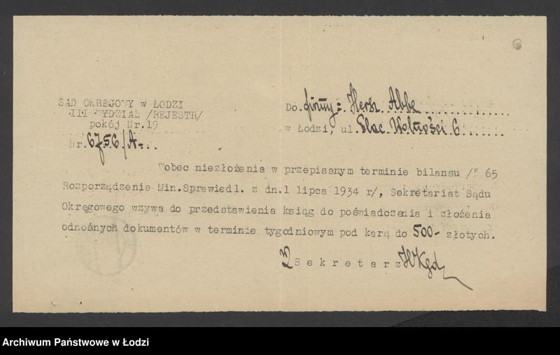 Obraz 8 z jednostki "Hersz Abe – sprzedaż garderoby dziecinnej"