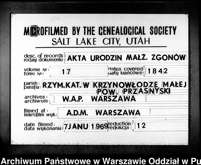 image.from.unit.number "Akta urodzeń, małżeństw i zgonów"