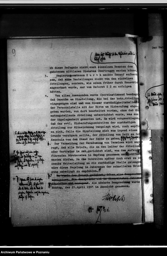 Obraz 13 z jednostki "Besprechungen mit den aufsichtsführenden Bürobeamten"