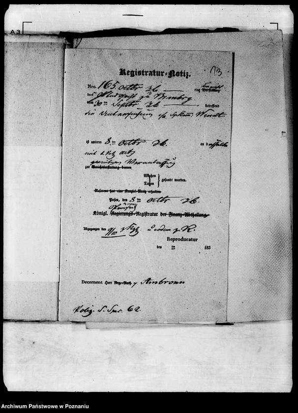 Obraz 17 z jednostki "Akta in Denuntiationssachen wider den Oekonomiekommissarius Wendt zu Wągrowiec."