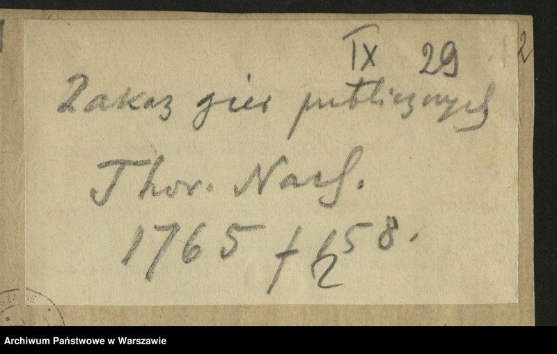 Obraz 5 z kolekcji "Karciane rozgrywki warszawskie111"