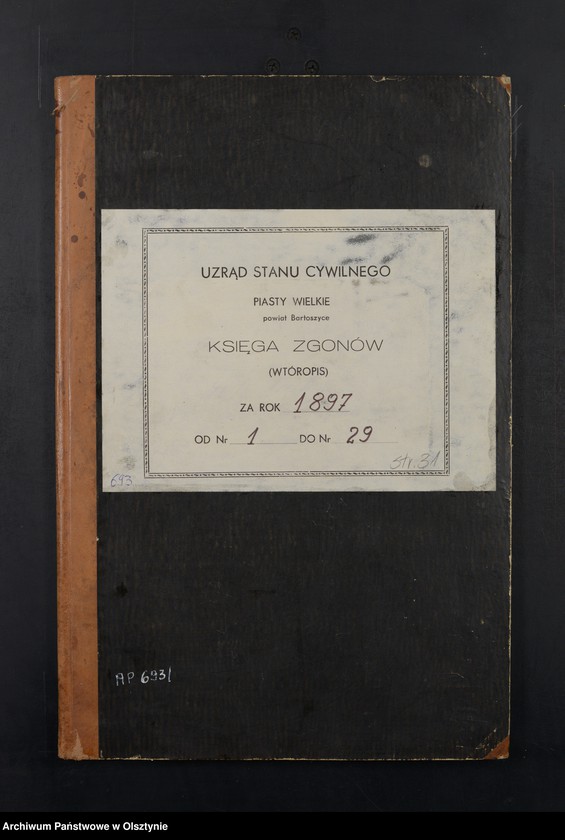 image.from.unit.number "Sterbe-Neben-Register Nr 1 - 29"