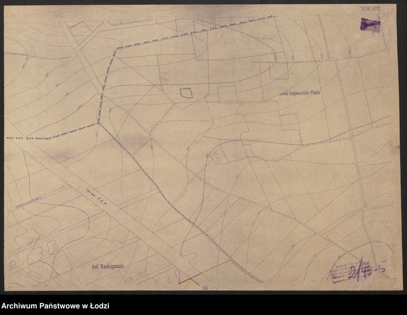 Obraz 8 z jednostki "Plan m. Łodzi 1:2000, odbitka. Sekcja NW102"