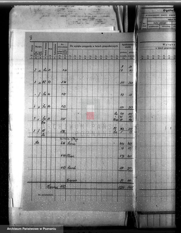 Obraz 12 z jednostki "Dodatkowy plan urządzenia gospodarstwa leśnego dla lasu majętności Grzuszyn powiat szamotulski 1937-1938"