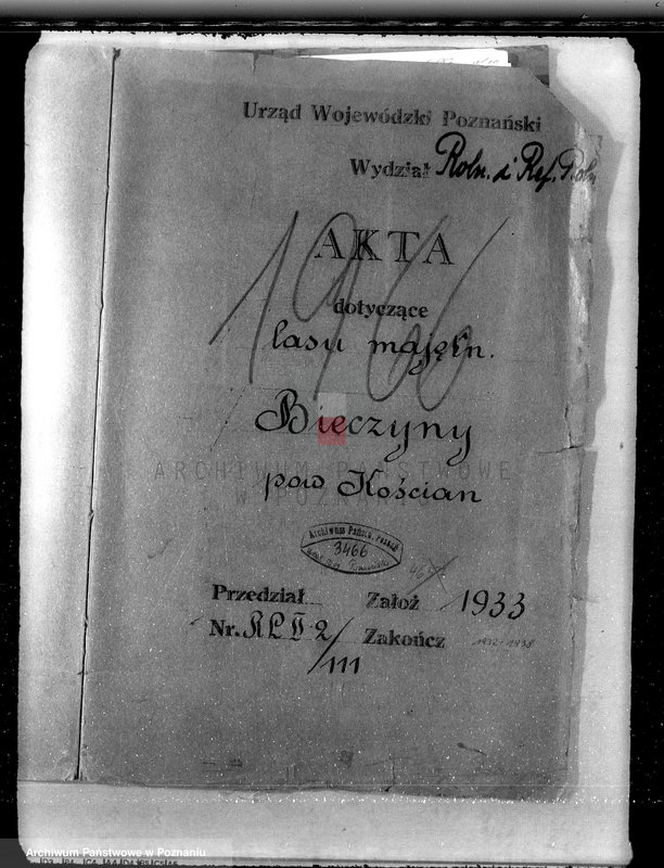 Obraz 4 z jednostki "Las majętności Bieczyny powiat kościański"