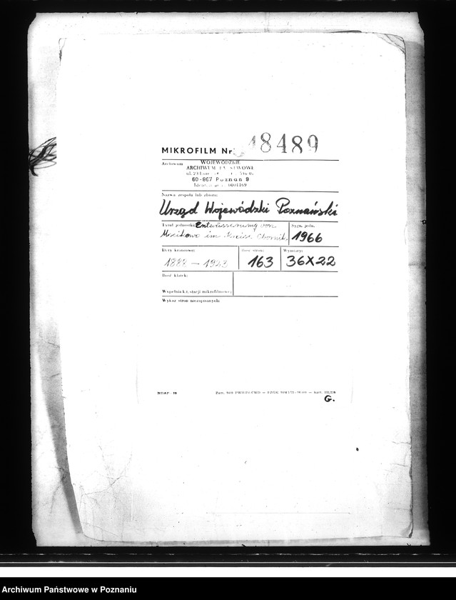 Obraz 2 z jednostki "Entwaesserung von Mścikowo im Kreise Obornik"