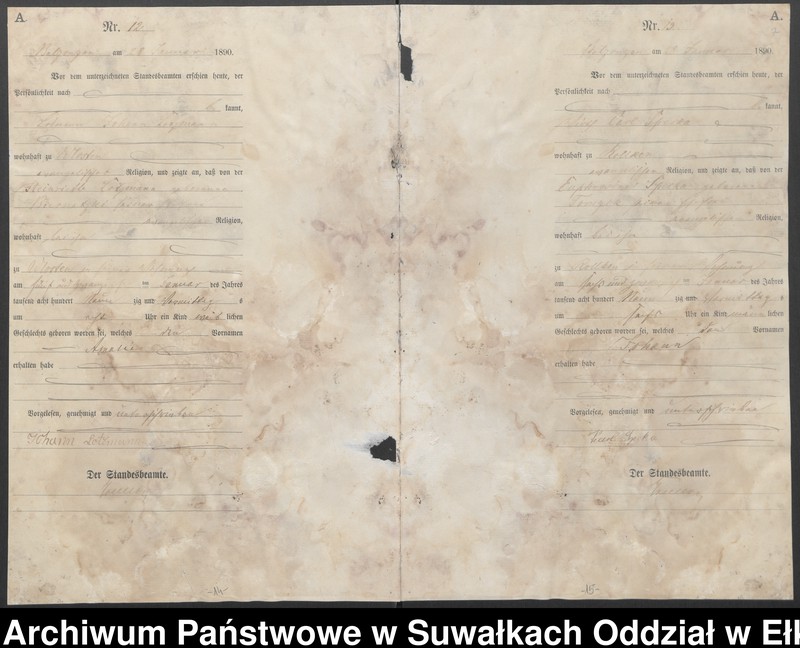 image.from.unit.number "[Geburts-Haupt-Register des Königlichen Preussischen Standes-Amtes Belzonzen Kreis Johannisburg]"