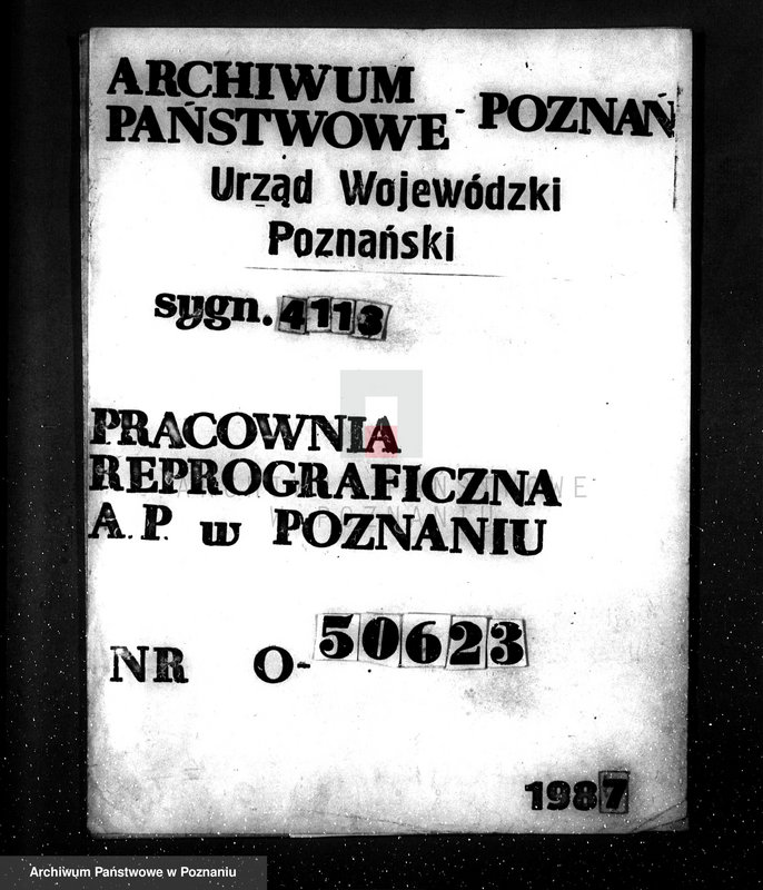 Obraz 1 z jednostki "Zatwierdzenie projektu zakładu przemysłowego i urządzenia dźwigu towarowo - osobowego w Fabryce Szkła Ujście pow. chodzieski"