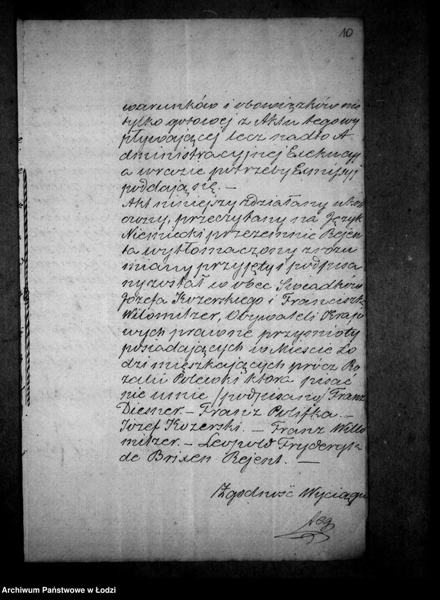 Obraz 14 z jednostki "Akta tyczące się ustanowienia opieki nad nieletnimi Adolfem, Juliuszem i Karoliną rodzeństwem Poleka po zmarłej Rozalii z Dyznerów Polewce"