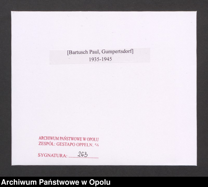 Obraz 2 z jednostki "[Bartusch Paul, Gumpertsdorf]"