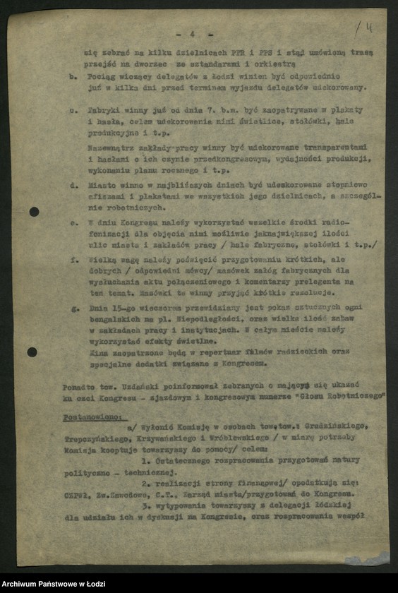 Obraz 5 z jednostki "Propozycje PPR i PPS w sprawie kierownictwa łódzkiej organizacji PZPR; [wykazy i charakterystyki kandydatów]"