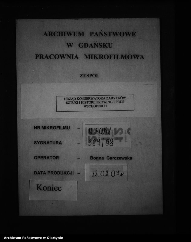 image.from.unit.number "Flammberg / Opalenietz /, katholische Kirche"