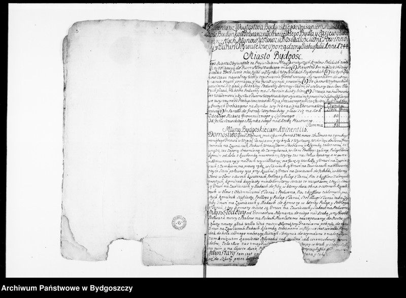 image.from.unit.number "Inwentarz wójtostwa bydgoskiego sporządzony w lipcu 1744 z opisaniem miasta, folwarków, budynków folwarcznych, młynów, wsi z ich posiadłościami, powinnościami, daninami obywateli"