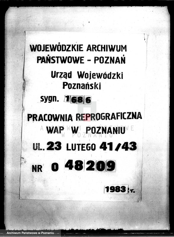 Obraz 1 z jednostki "/Podania rolników o ulgi w spłacie należności Funduszu Obrotowego Funduszu Obrotowego Reformy Rolnej z terenu powiatu wyrzyskiego"