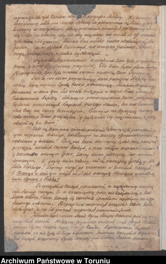 image.from.unit.number "Mowa Polaków miana w Konwencji Narodowej dnia 22 września roku pańskiego 1795, a roku trzeciej Rzeczypospolitej Francuskiej wolney y nie rozdzielney"
