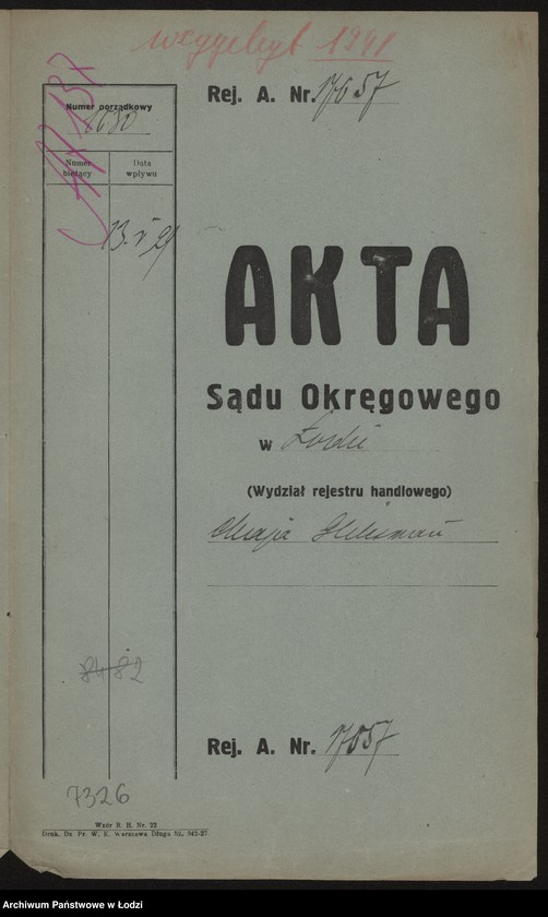 Obraz 2 z jednostki "Chaja Gliksman- sklep spożywczy i galanteryjny"