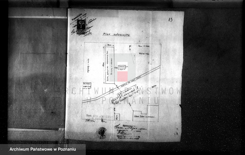 Obraz 17 z jednostki "/Zatwierdzenie projektu budowy i urządzenia spichlerza przy młynie parowym, F-my W. Hasiński w Gostyniu/"