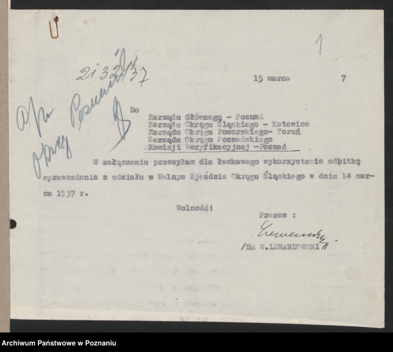 Obraz 4 z jednostki "Akta Komisji Weryfikacyjnej Związku Weteranów Powstań Narodowych Rzeczypospolitej Polski i Związku Powstańców Wielkopolskich."