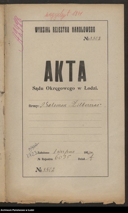 Obraz 2 z jednostki "Salomon Zilberszac – sprzedaż manufaktury"