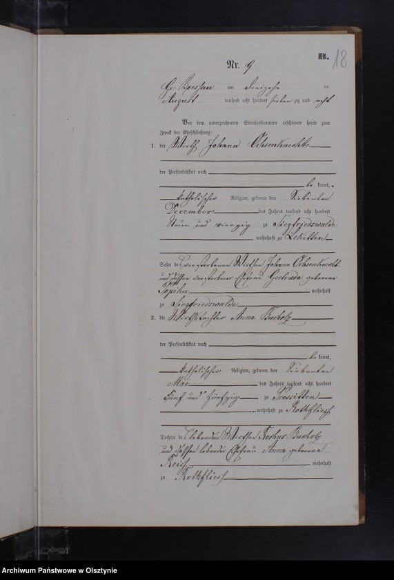 image.from.unit.number "Heiraths-Neben Register Nr 1 - 22"